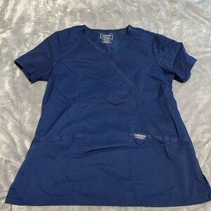 Cherokee authentic navy short sleeve scrub top